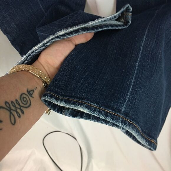 7 For all mankind retro bootcut zip up  jeans 26 - Picture 7 of 9